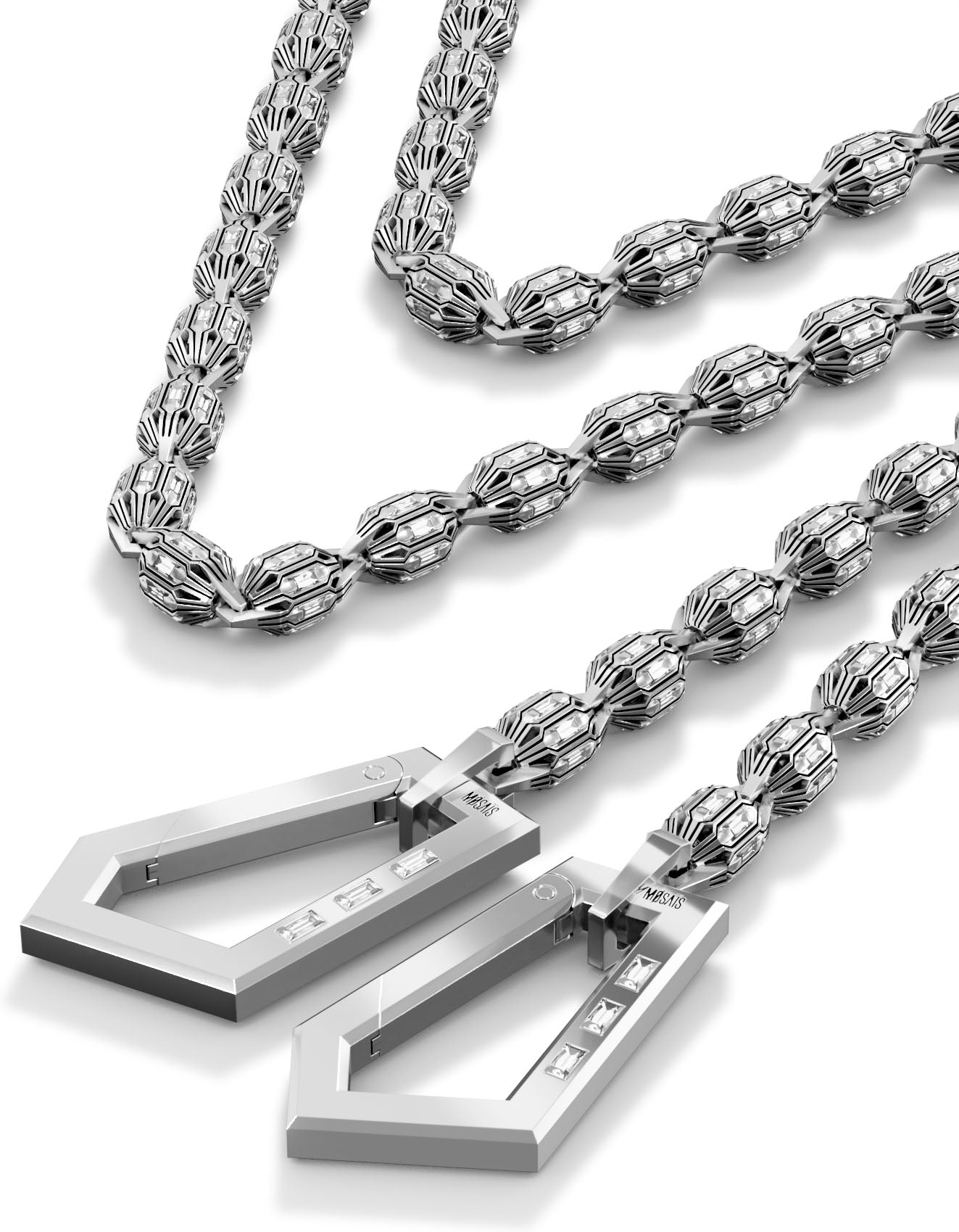 MØSAÏS PARIS 54-EV24-M2 Pants chain Diamond GIA VS1 vue 1