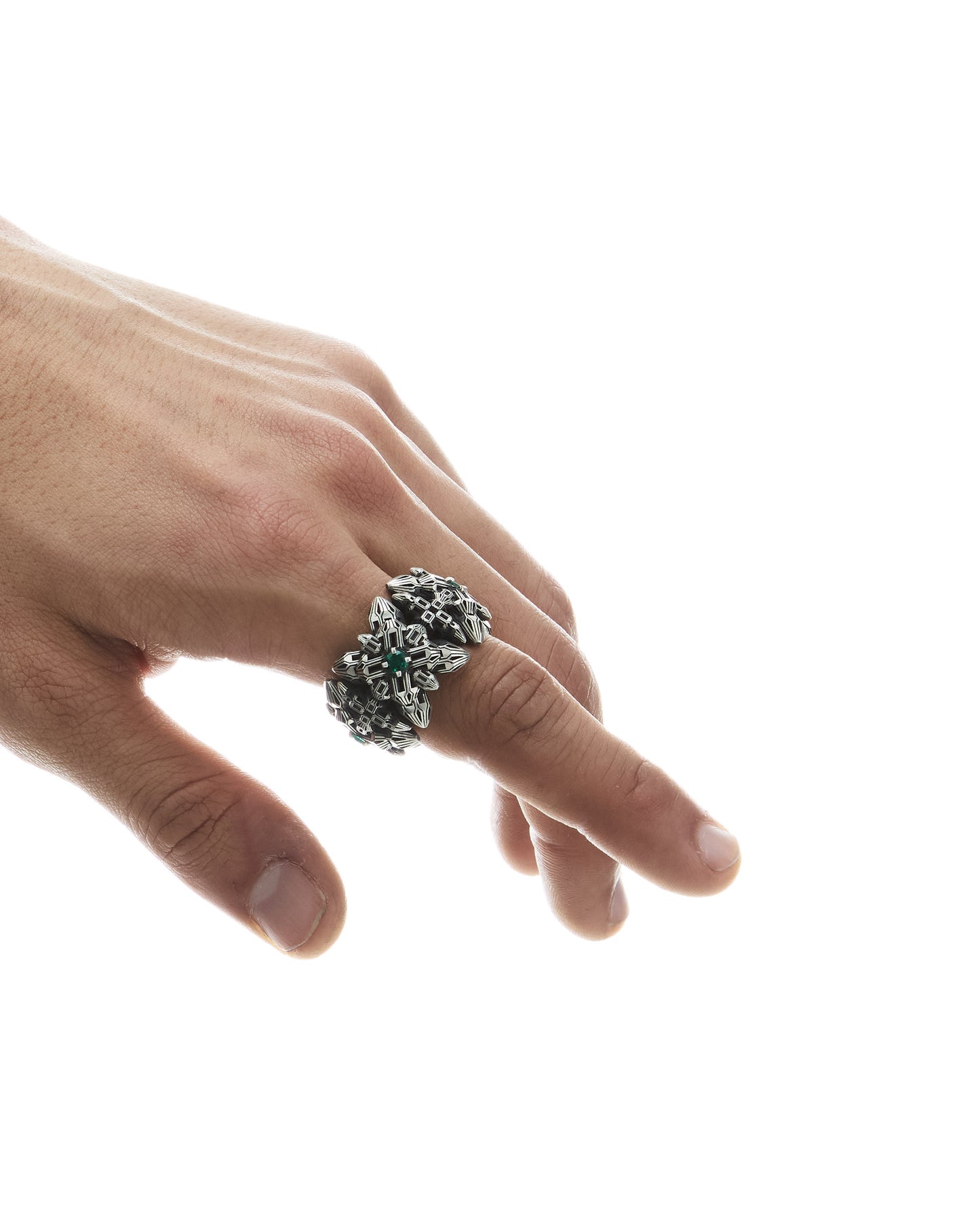 MØSAÏS PARIS ORCHID-BLOOM-20-66 Ring Silver 925 vue 5