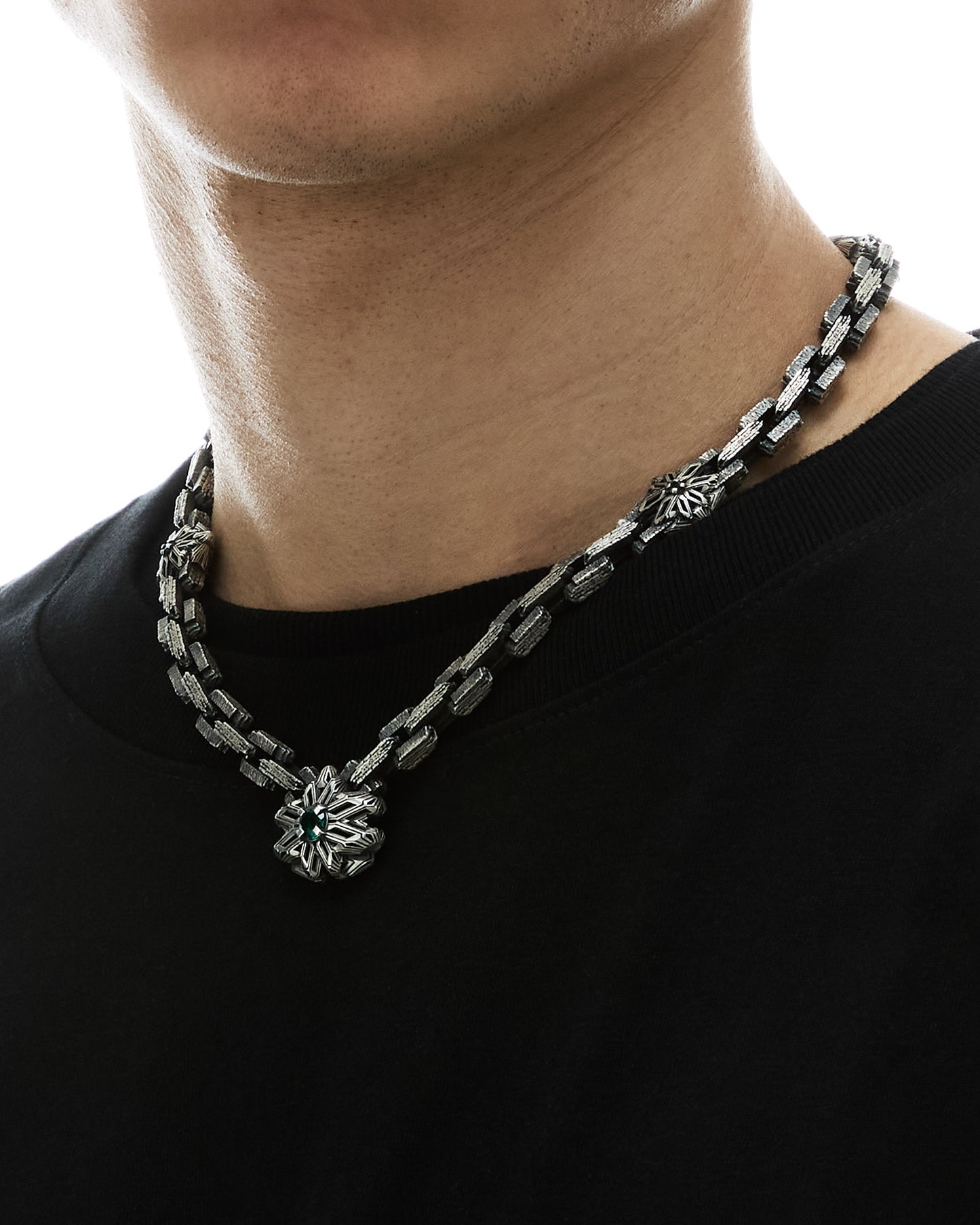 MØSAÏS PARIS AZK-ORCHID V-Core Necklace Silver 925
