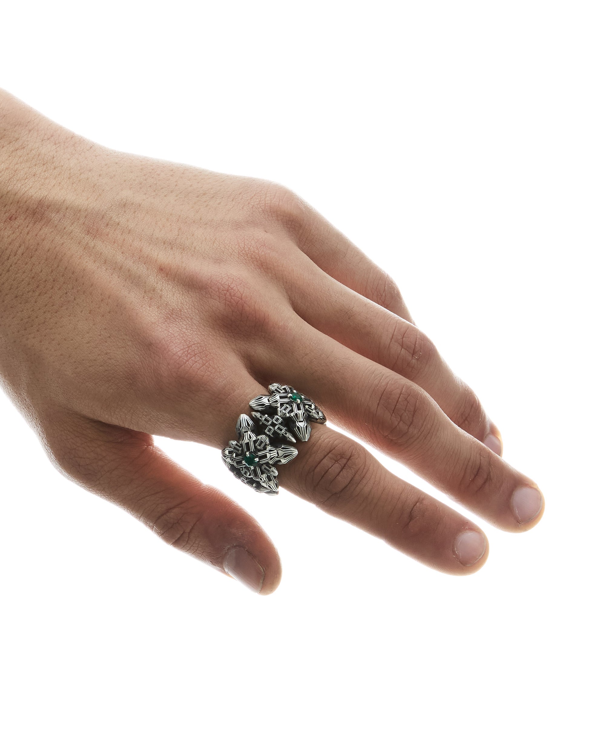 MØSAÏS PARIS ORCHID-BLOOM-20-66 Ring Silver 925 vue 4
