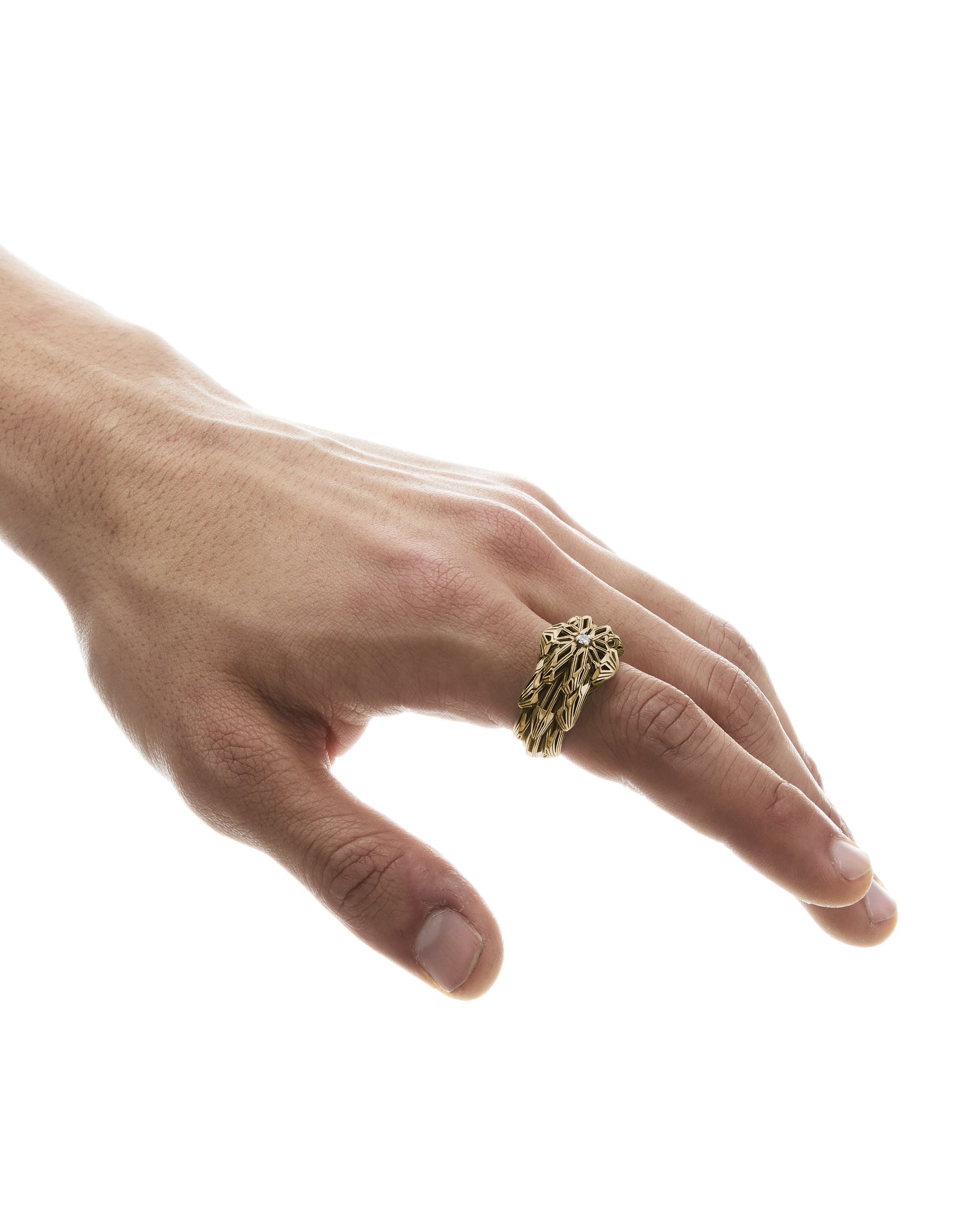 MØSAÏS PARIS Orchid-OG Ring Silver 925 vue 4